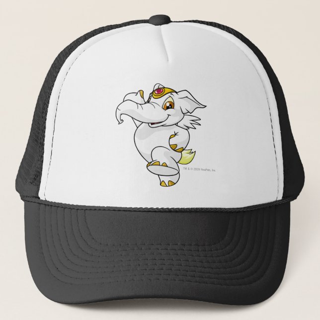 Elephante White Trucker Hat (Front)