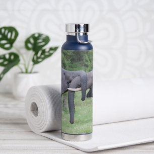 Elephants 22 oz. stainless steel water bottle