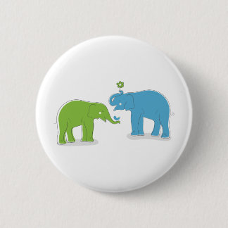 Elephants 2 Inch Round Button