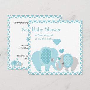 Éléphants Adorables, Petit Garçon, Invitation à un