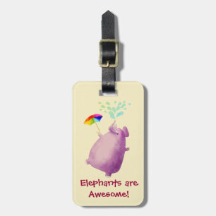 Elephants are Awesome Luggage Tag