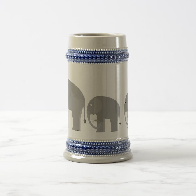 Elephants Beer Stein (Center)