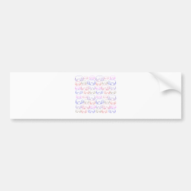elephants bumper sticker (Front)