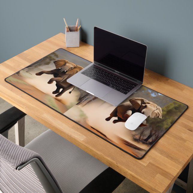 Elephants Can Jump, Computer Desk Mat (Office 2)