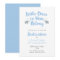Elephants Christian Dedication Invitation | Blue