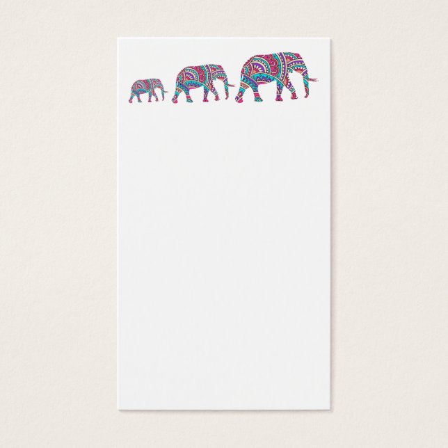 Eléphants colorés (Devant)