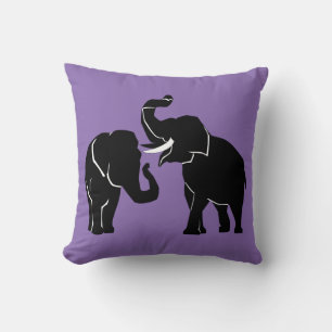 Eléphants Couple Jeu Oreiller - Couleurs Personnal