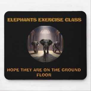 Elephants Dance Class Mouse Pad