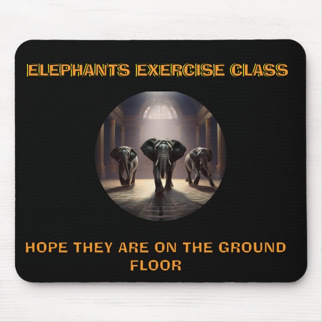 Elephants Dance Class Mouse Pad (Front)