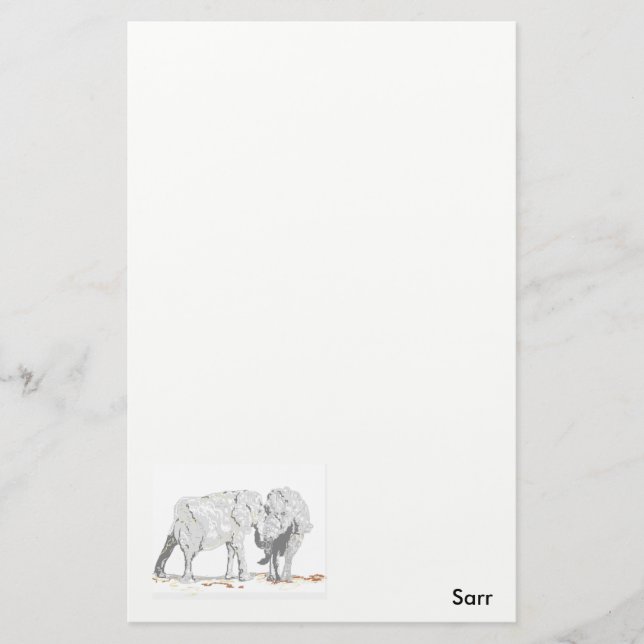 Eléphants de papeterie (Devant)