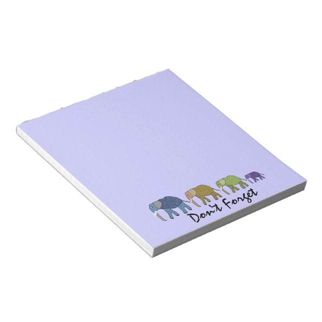 Elephants Don't Forget Notepads (Angled)