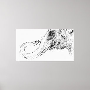 elephant's faithful 100% by Inkspot Canvas Print