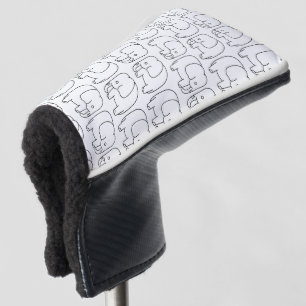 elephants golf head cover