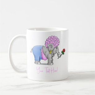 Elephants Happy Valentines Day Coffee Mug