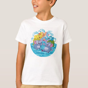 Elephants in Splashing Fun T-Shirt