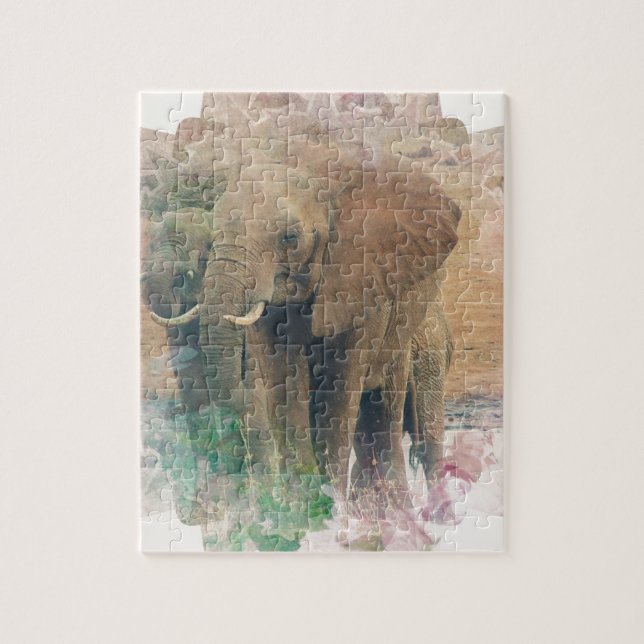 Elephants Jigsaw Puzzle (Vertical)