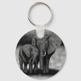 elephants keychain