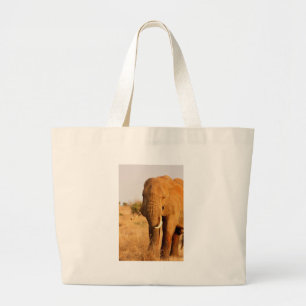 Elephants Large Tote Bag