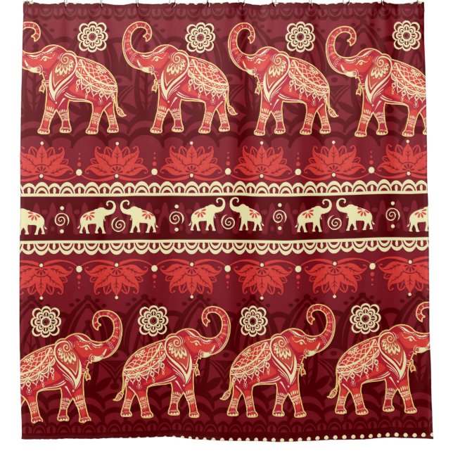 Elephants March: Playful Seamless Pattern. (Front)