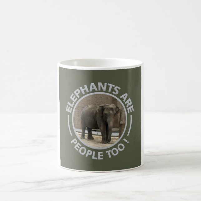 ELEPHANTS mug - choose style & colour (Center)