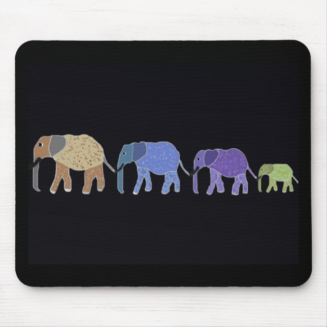 Elephants Never Forget Mouse Pad (Front)