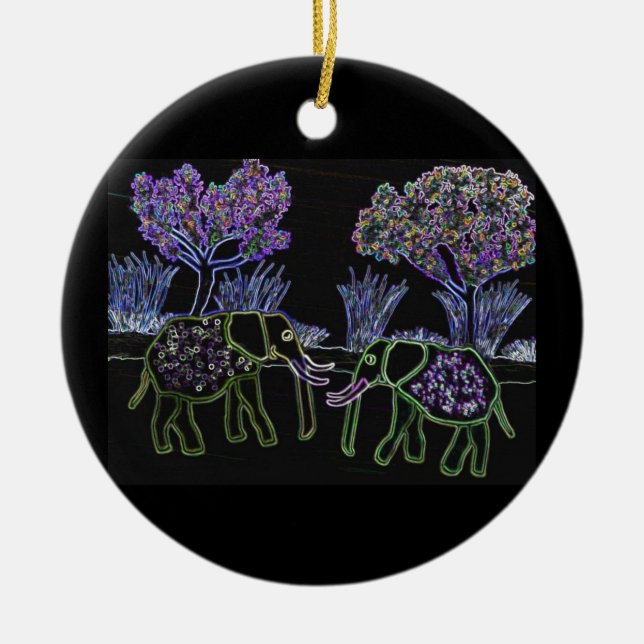 Elephants Never Forget Ornaments (Front)
