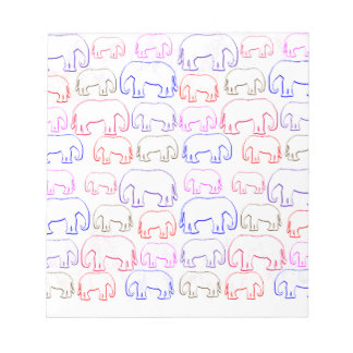 elephants notepad