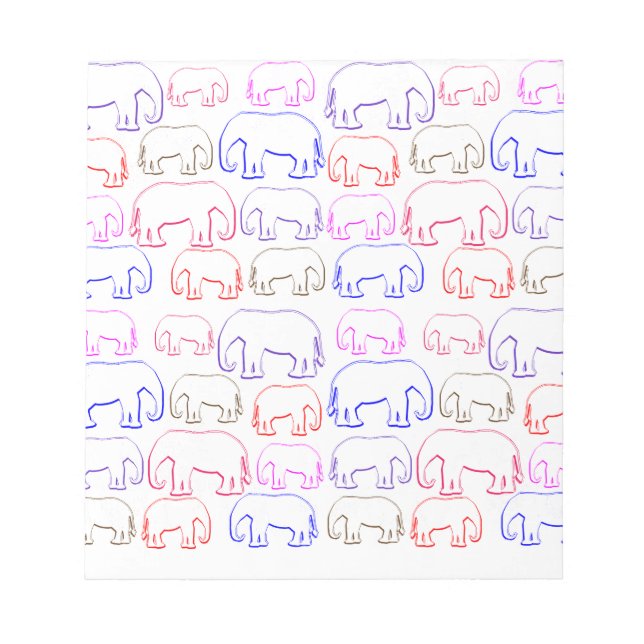 elephants notepad (Front)