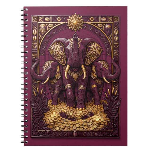 Elephants of Abundance Notebook (Front)