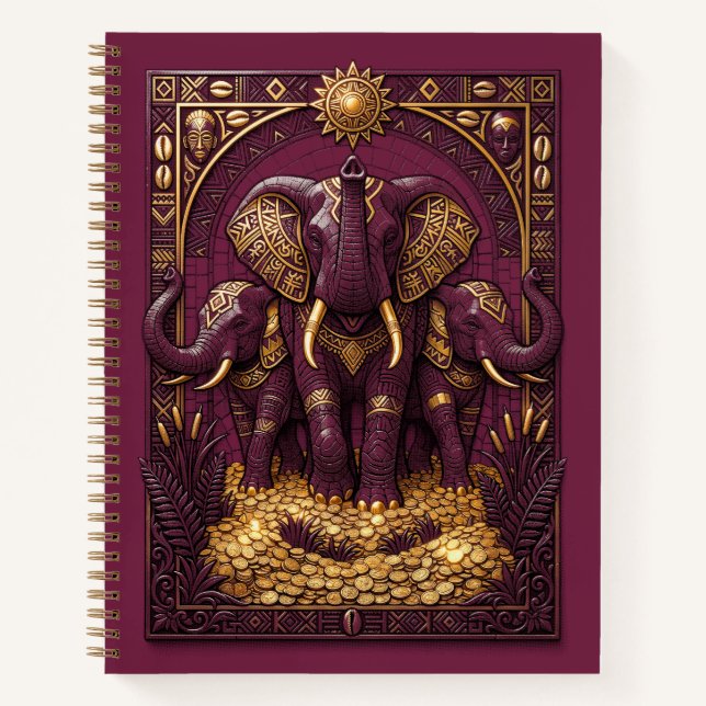 Elephants of Abundance Notebook (Front)