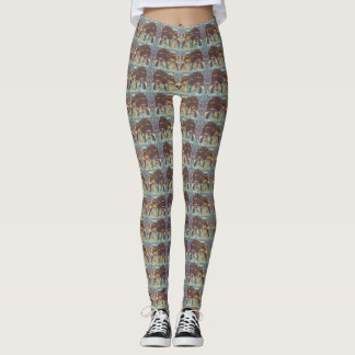 Elephants Patterned Leggings