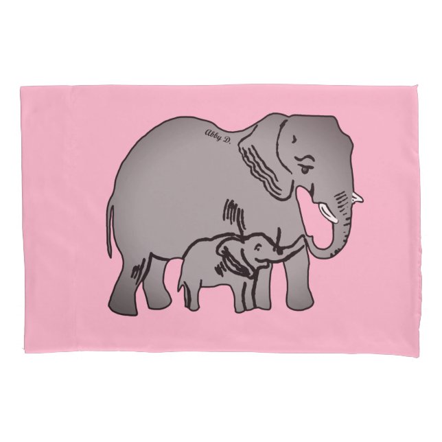 Elephants Pillowcase (Front)