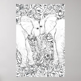 Elephants Poster