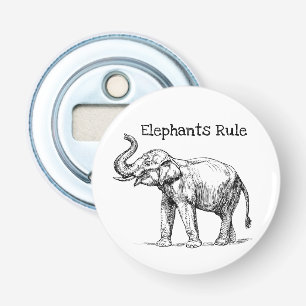 Elephants Rule Bottle Opener