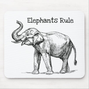Elephants Rule  Mouse Pad