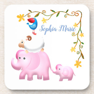 Elephants, Sheep & Bird Animal Tower Coaster