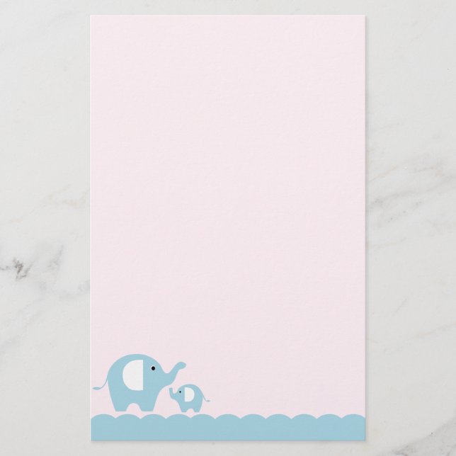 Elephants Stationery (Front)