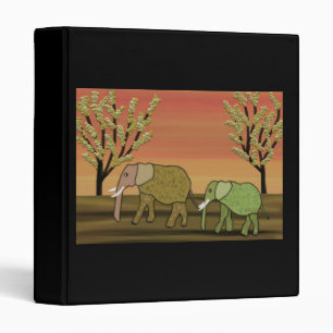 Elephants Sunset Binders
