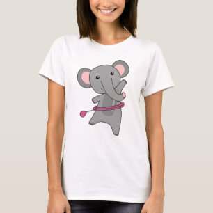 Elephants The Hullern Smart Hoop Elephant T-Shirt
