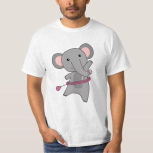 Elephants The Hullern Smart Hoop Elephant T-Shirt