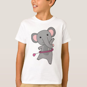 Elephants The Hullern Smart Hoop Elephant T-Shirt