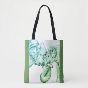 Elephants Tote Bag