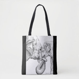 Elephants Tote Bag