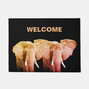 Elephants Welcome Doormat