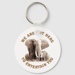 Elephats Deserve Respect Keychain