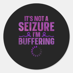 Elepsy Art For Men Women Suprt Elepsy Awareness Mo Classic Round Sticker