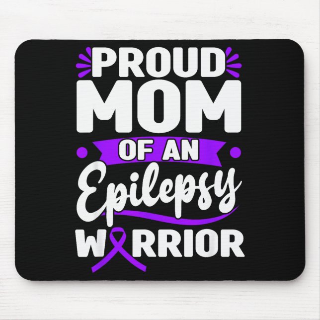 Elepsy Suprt Warrior Elepsy Awareness Month For Wo Mouse Pad (Front)