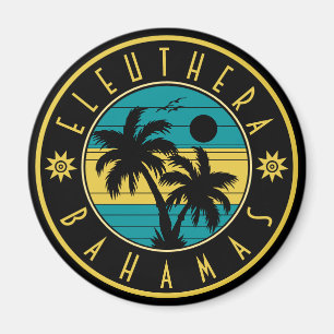 Eleuthera Island Bahamas Palm Tree Souvenirs Magnet