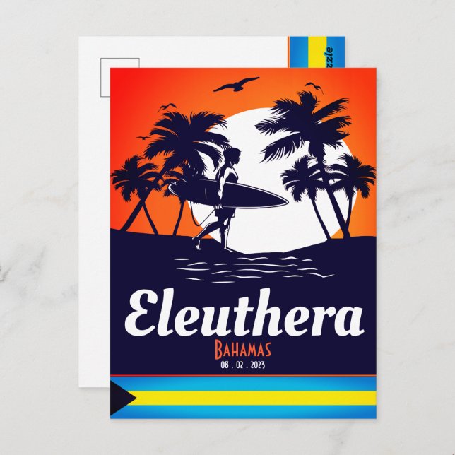 Eleuthera Island Bahamas Vintage Souvenirs Postcard (Front/Back)