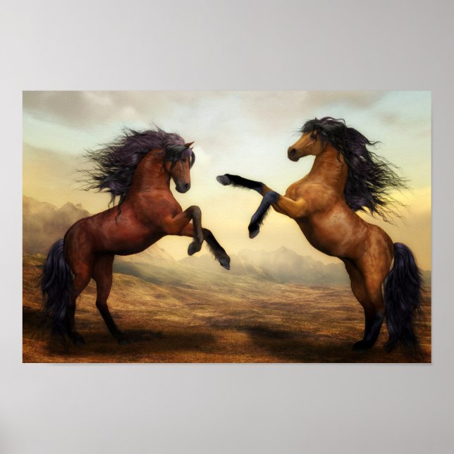 élevage de chevaux poster (Devant)